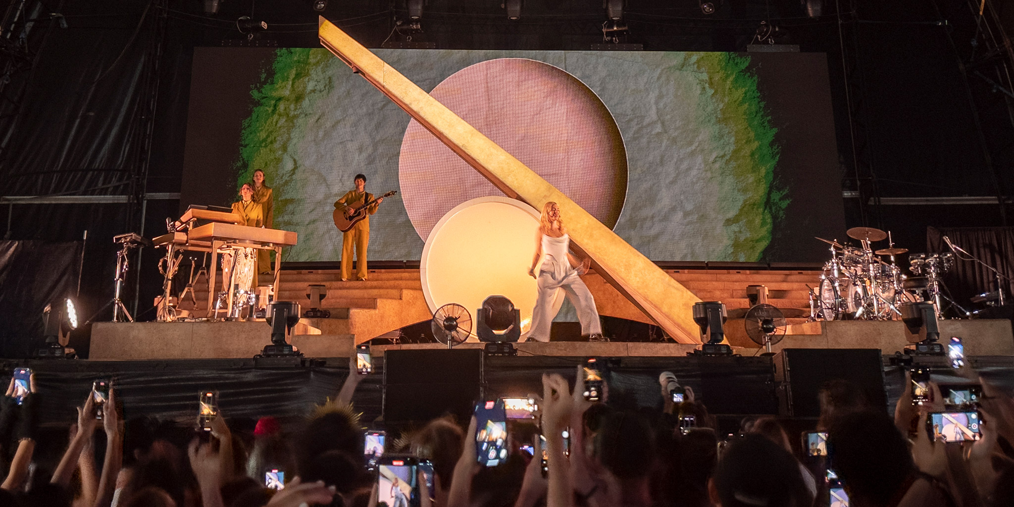 Fans enjoying a Lorde concert in Australia
